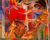 弗朗茨 马克 : Deer in the Forest